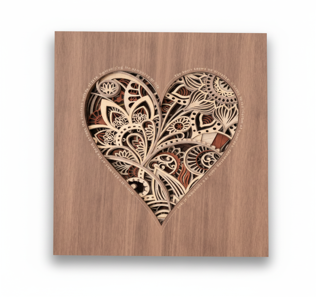Heart Mandala Wall Art