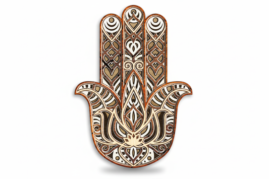 Hamsa Hand Multilayered Wall Art (custom)